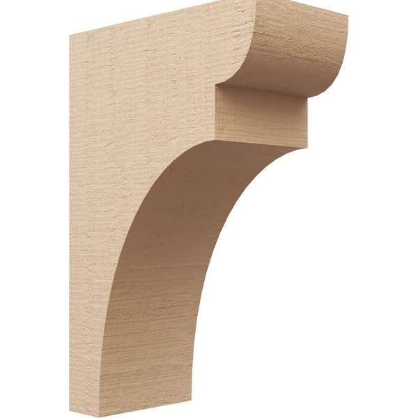 Ekena Millwork 8"W x 16"D x 24"H Classic Yorktown Rough Cedar Woodgrain TimberThane Corbel, Primed Tan CORUR08X16X24YORRCPR - main